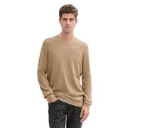 TOM TAILOR 1042453 Pull-Over, 31089-hazel Brown Melange, L Homme