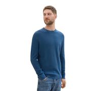 TOM TAILOR 1042453 Pull-Over, 36295-Dark Teal Melange, M Homme