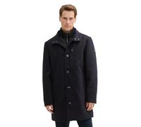 TOM TAILOR 1042475 Manteau de Laine, 36085-dark Blue Small Herringbone, XL Hommes