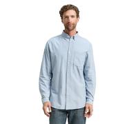 TOM TAILOR 1042640 Chemise pour Homme, 38934-light Blue White Chambray
