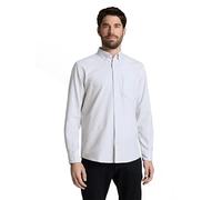 TOM TAILOR 1042640 T-Shirt 40112-Greyish Green Stripe pour Homme Taille L