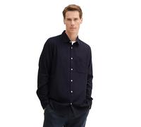 TOM TAILOR 1042659 Chemise, 13160 - Mélange Bleu Marine tricoté, XXXL Hommes
