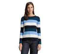 TOM TAILOR 1042952 Pull-Over, 38578-Big Teal Knit Stripe, 3XL Femme