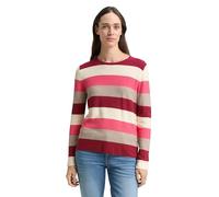 TOM TAILOR 1042952 Pull-Over, 39987-red Block Stripe, S Femme
