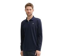 Tom Tailor Basic Contrast Long Sleeve Polo Bleu L Homme