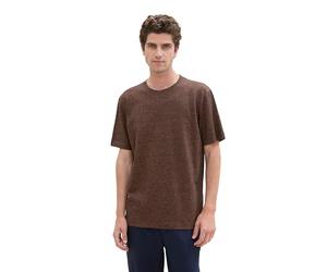 TOM TAILOR 1043375 T-Shirt, 36182-Orange Navy Grindle, L Hommes