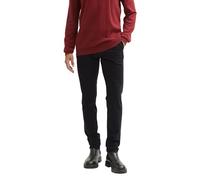 TOM TAILOR 1043719 Pantalon Chino Travis Slim, 29999-Noir, 32W x 32L Homme