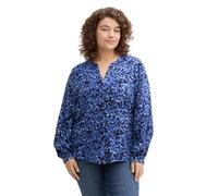 TOM TAILOR 1043780 Blouse, 36556-navy Watercolor Squares Design, 48 Femmes