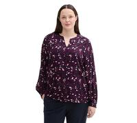 TOM TAILOR 1043780 Chemisier Plussize, 35893-berry Autumn Floral Design, 46 Femmes