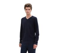 TOM TAILOR 1044444 Pull-Over, 13160-Knitted Navy Melange, Large Homme