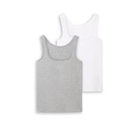 TOM TAILOR 1044789 Haut, 21373-Medium Silver Grey Melange, XL Femmes