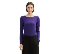 TOM TAILOR 1044909 T-Shirt à Manches Longues, 36518-Violet Cosmic, XXL Femmes