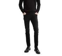TOM TAILOR 1044968 Jean Troy Slim, 10263-Black Stone Wash Denim, 29W / 32L Hommes