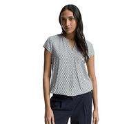 TOM TAILOR 1045238 Blouse, 38005-Green White Tile Minimal, 44 Femmes
