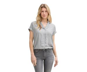 TOM TAILOR 1045239 Blouse, 35912-navy White Thin Stripe, 42 Femmes
