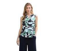 TOM TAILOR 1045253 Blouse, 37800-green Dots and Shapes Design, 46 Femmes