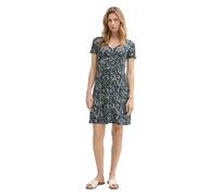 TOM TAILOR 1045309 Robe, 37369-Structure à Pois Bleu Marine Multicolore, 48 Femmes