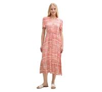 TOM TAILOR 1045310 Robe, 37125-berry Red Check Design, 40 Femmes