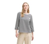 TOM TAILOR 1045516 Maillot de survêtement, 37370-offwhite Navy Regular Stripe, XXL Femme