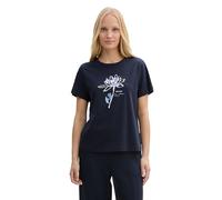 TOM TAILOR 1045534 T-Shirt, 10360-Real Navy Blue, XL Femmes
