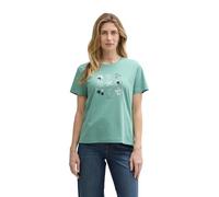 TOM TAILOR 1045534 T-Shirt, 10978-Vert délavé, XXL Femmes