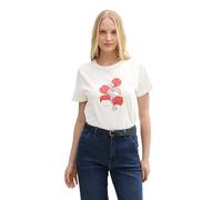 TOM TAILOR 1045534 T-Shirt, 12099-off White 3, M Femmes