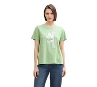TOM TAILOR 1045534 T-Shirt, 37116-True Green, L Femmes