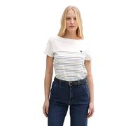 TOM TAILOR 1045544 T-Shirt, 10315-Whisper White, XS Femmes