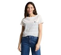 TOM TAILOR 1045544 T-Shirt, 10330-Dove White, XL Femmes