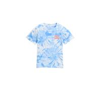 TOM TAILOR 1045623 T-Shirt, 37223-Mid Blue White Tie Dye Design, 128/134 Garçon