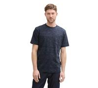 TOM TAILOR 1045624 T-Shirt, 32450 - Sky Captain Blue Stripy Inject, XXL Hommes