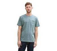 TOM TAILOR 1045624 T-Shirt, 37578 - Gris Menthe Bleu Marine injecté, XXL Hommes