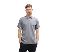 TOM TAILOR 1045629 Polo, 24571-navy White Two Tone Pique, L Hommes