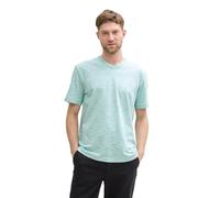 TOM TAILOR 1045668 T-Shirt, 37304-bottle Green White Injected, L Hommes