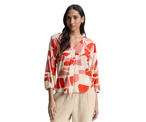 TOM TAILOR 1046190 Blouse, 37799-red Dots and Shapes Design, 44 Femmes
