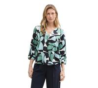 TOM TAILOR 1046190 Blouse, 37800-green Dots and Shapes Design, 42 Femmes