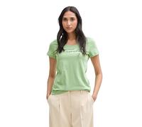 TOM TAILOR 1046326 T-Shirt, 37116-True Green, L Femmes