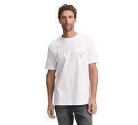 TOM TAILOR 1046734 T-Shirt, 10332-Off White, L Hommes