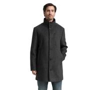 TOM TAILOR 1046983 Manteau de Laine, 30500-Dark Grey Black Herringbone, M Hommes