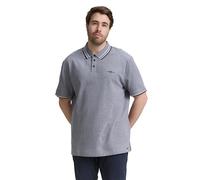 TOM TAILOR 1047013 Polo, 24571-navy White Two Tone Pique, 4XL Hommes