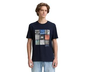 TOM TAILOR 1047408 T-Shirt, 10668-Sky Captain Blue, L Hommes