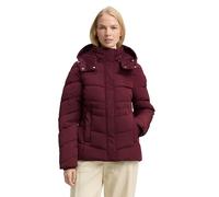 TOM TAILOR 1047527 Veste matelassée pour femme avec capuche amovible, 16427 - Bordeaux Red, L