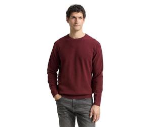 TOM TAILOR 1047570 Pull-Over, 39101-bordeaux Melange, XL Homme