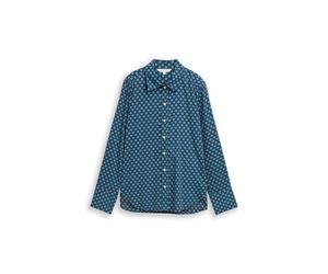 TOM TAILOR 1047586 Blouse, 38407-Teal Geometric Minimal Design, 36 Femme