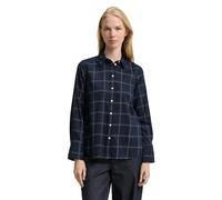 TOM TAILOR 1047586 Blouse, 39376-Blue Printed Check, 42 Femmes