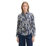 Chemisier manches longues imprimé femme Tom Tailor Bleu 36