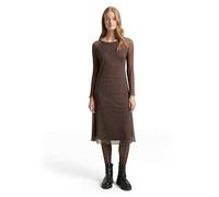 TOM TAILOR 1047624 Robe, 38420-Brown Black Dotted Print, S Femmes