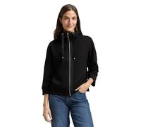 TOM TAILOR 1047715 Veste de survêtement, 14482-deep Black, L Femme