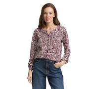 TOM TAILOR 1047729 T-Shirt, 38403-Dark Red Abstract Dot Design, L Femmes