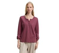 TOM TAILOR 1047729 T-Shirt, 38733-Berry Bordeaux Vichy Print, M Femmes